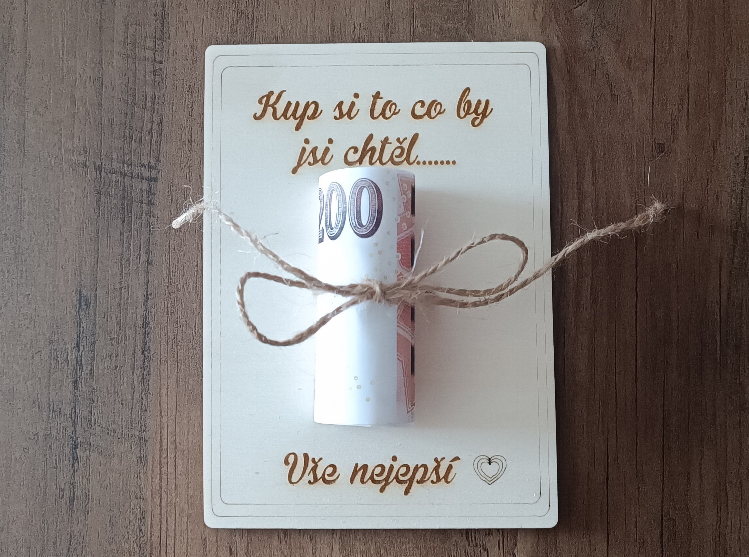 narozeninové přání - destička