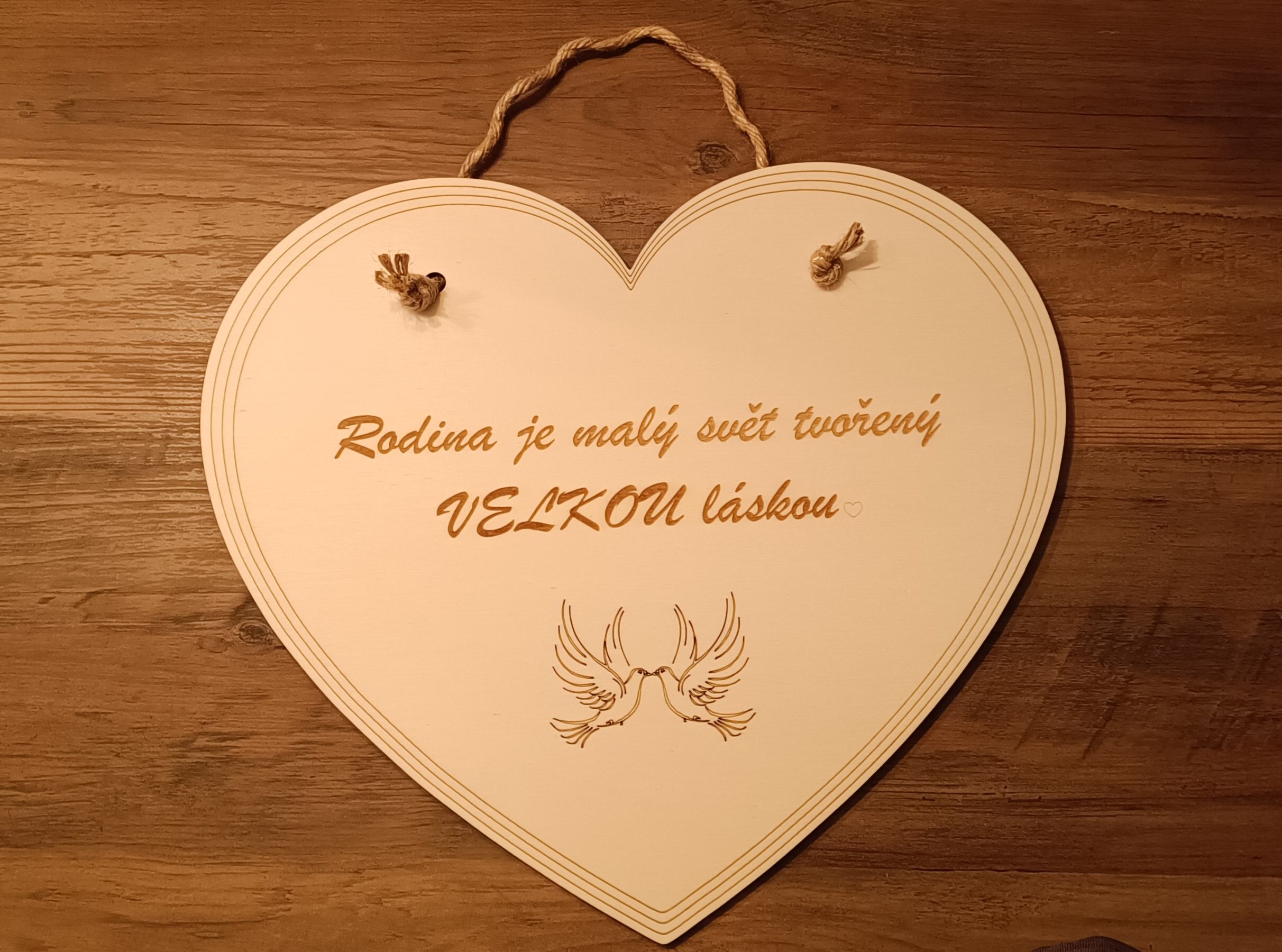 Dřevěné srdce 