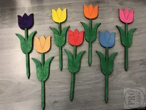 Velikonoční zápich tulipán barevný