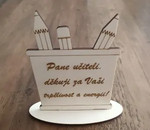 Dřevěný dárek pro učitele