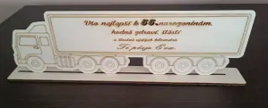 Dřevěné přání kamion velký