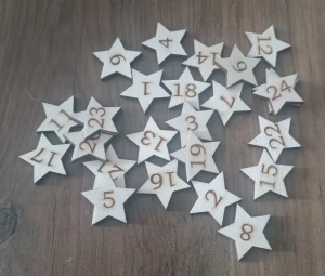 Hvězdička s čísly 1 - 24