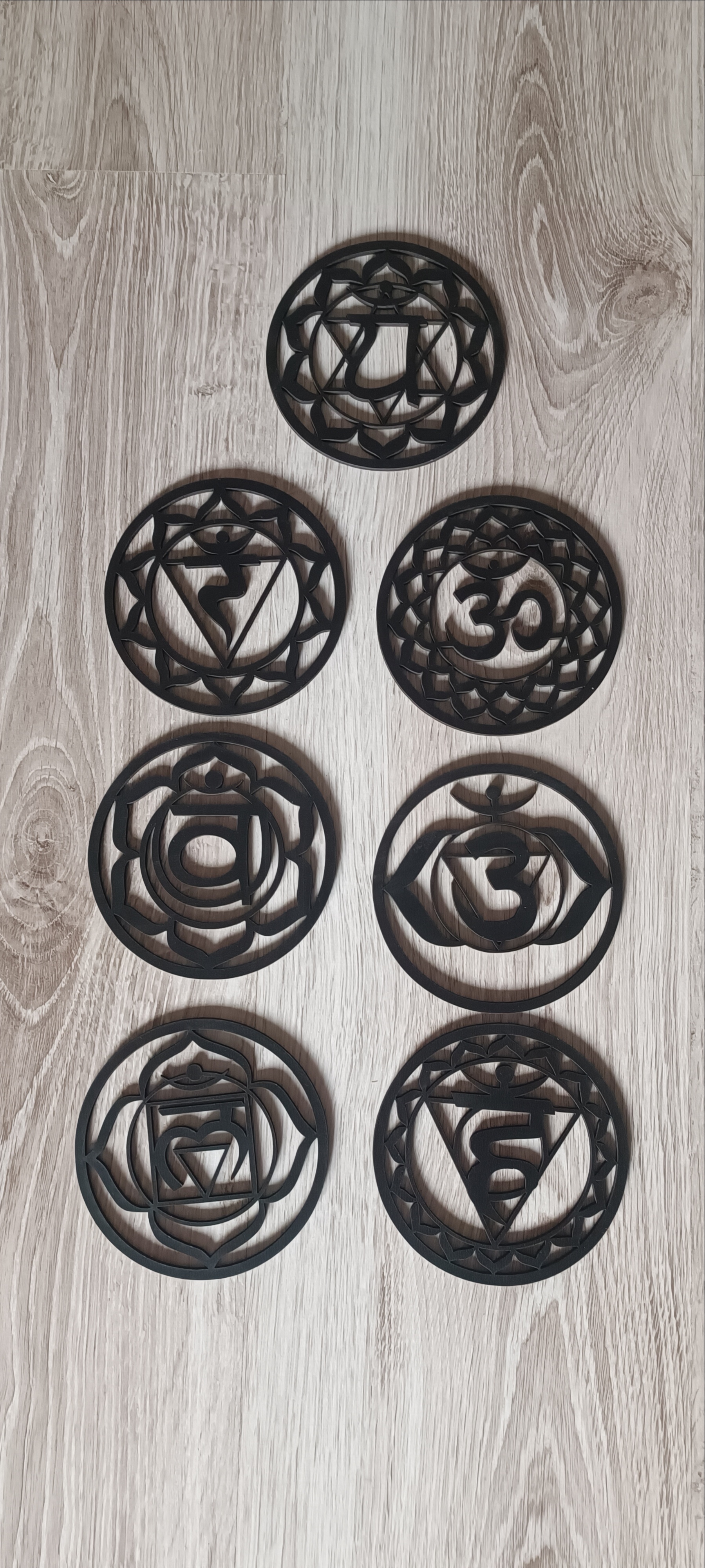 Čakra symboly sada 7ks