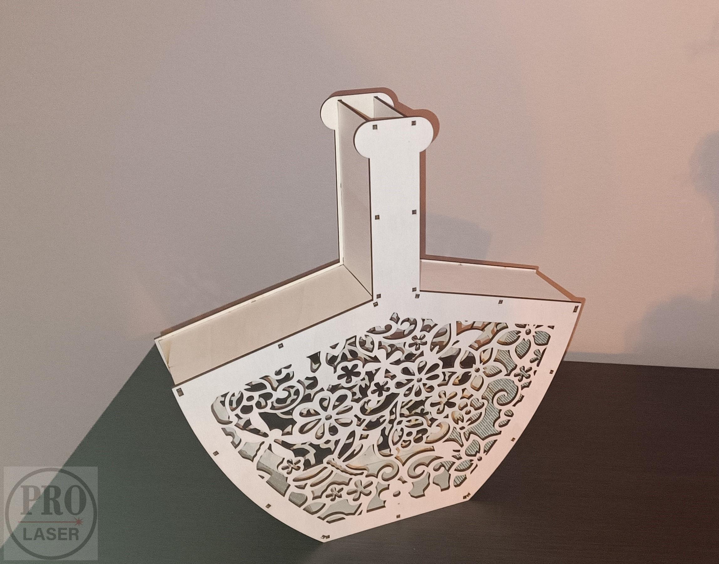 Dřevěná váza dekorační - velká