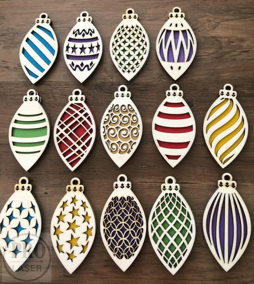 Dřevěná retro ozdoba šiška 4