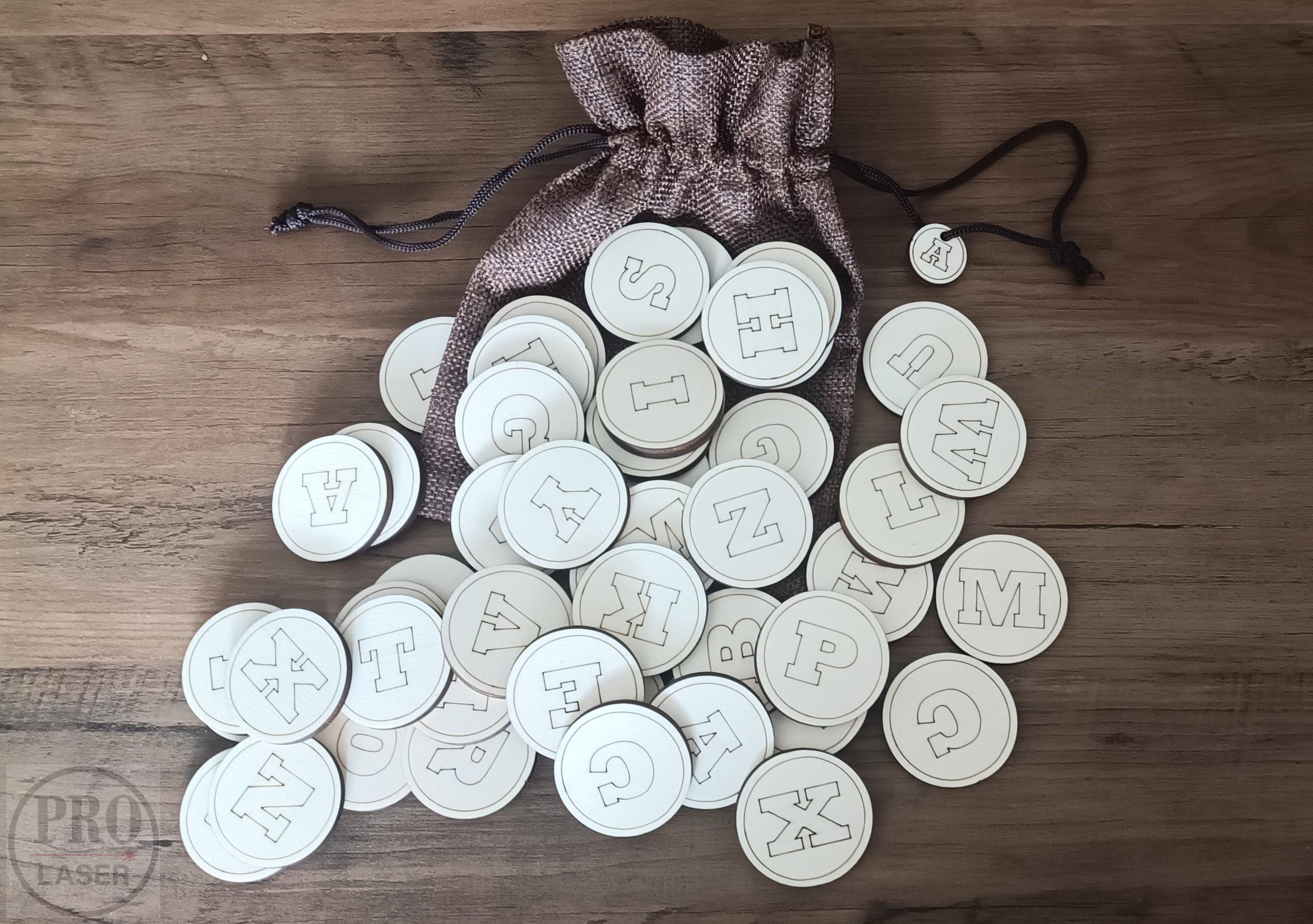 Dřevěné pexeso - písmena