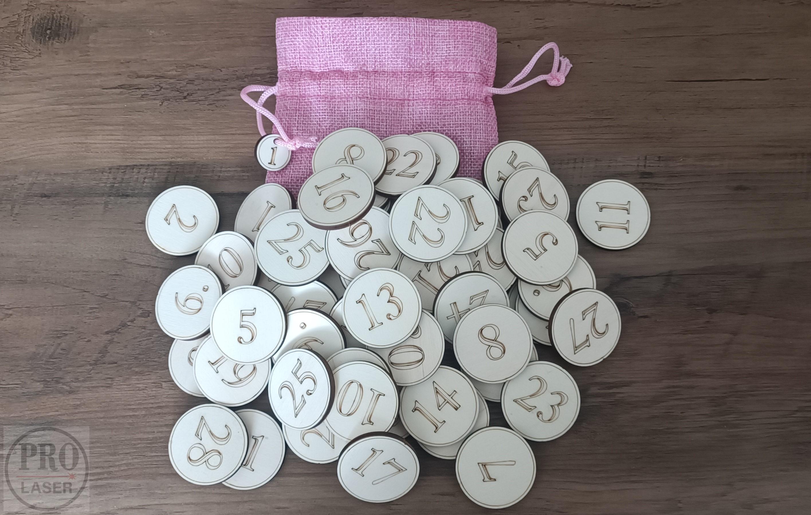 Dřevěné pexeso - čísla