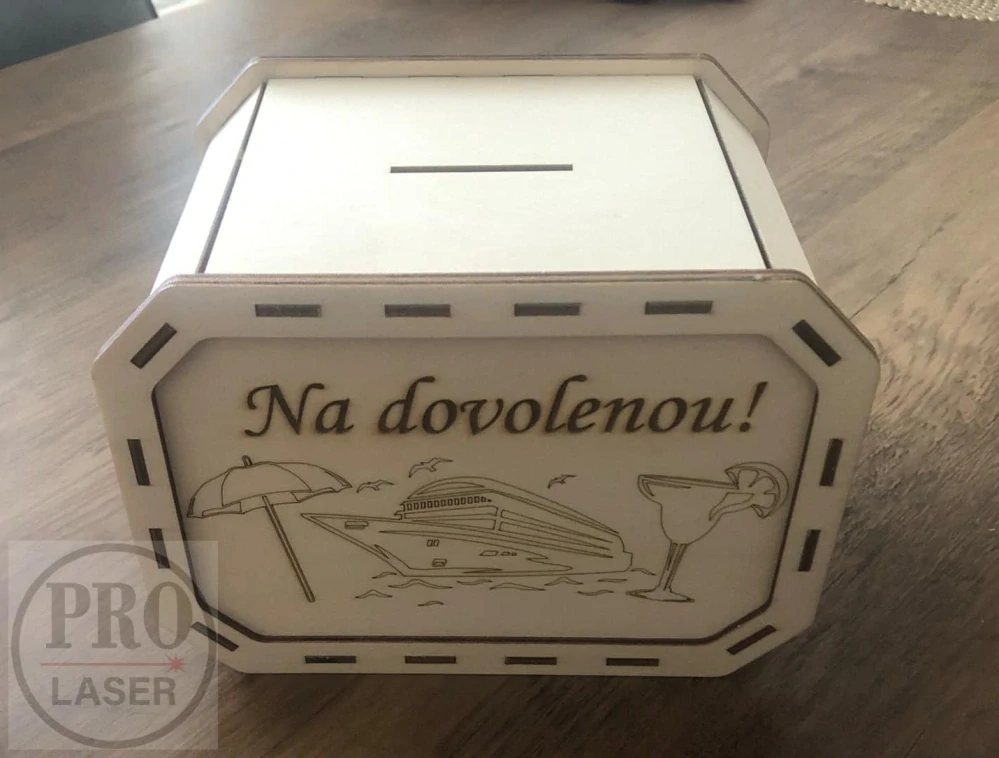 Dřevěná pokladnička - na důchod