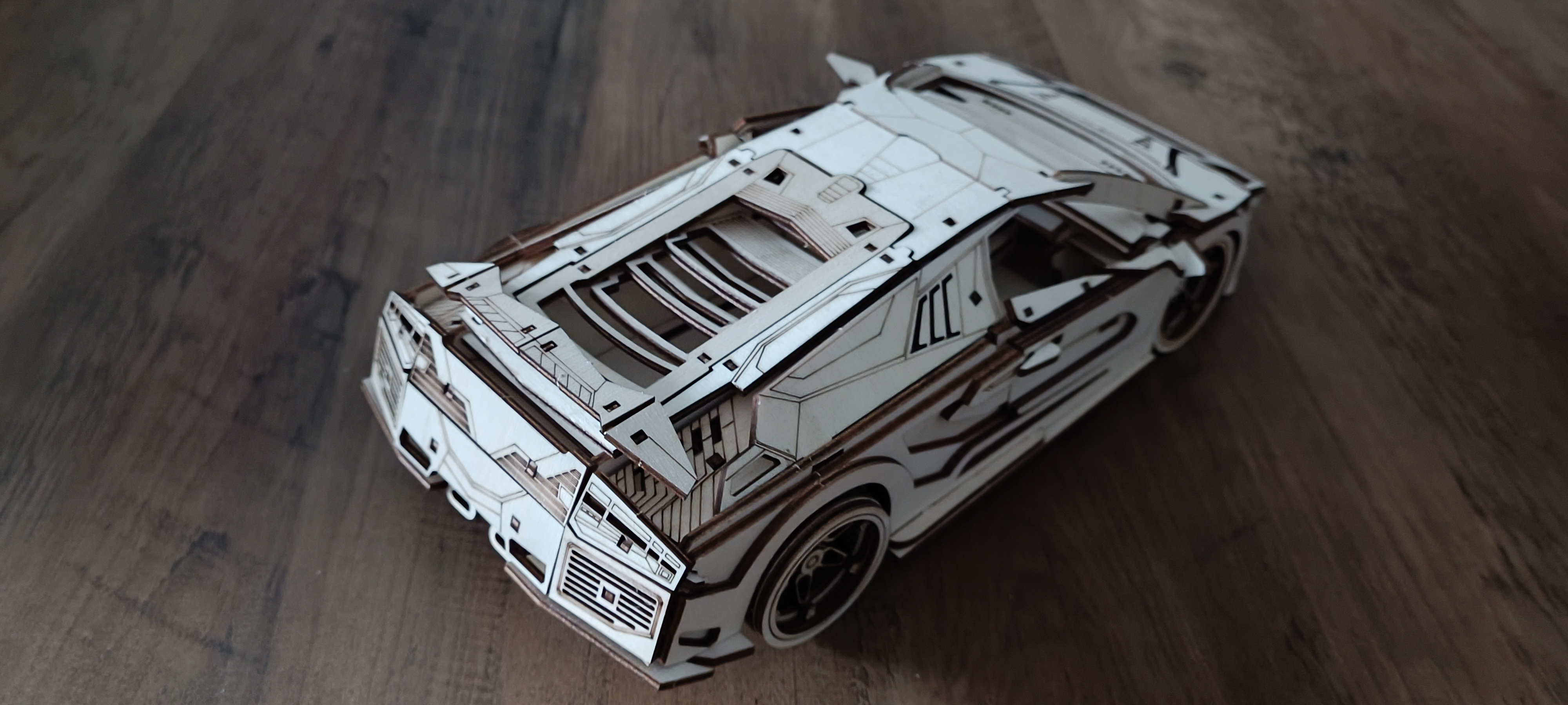 Dřevěná stavebnice auto Lamborghini