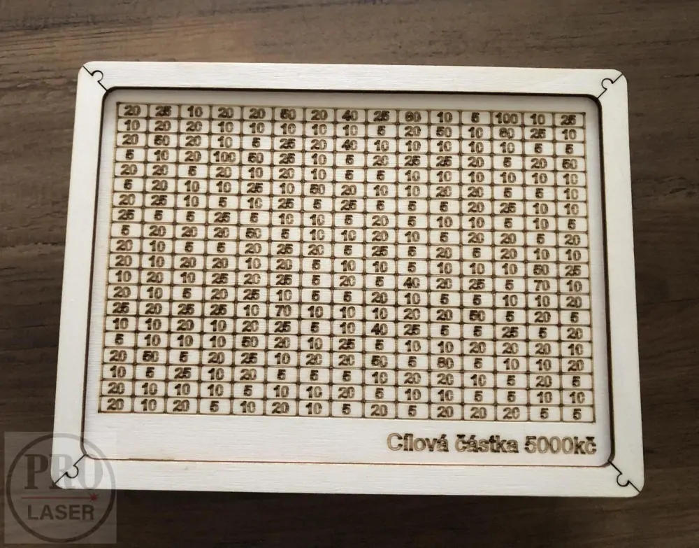 Dřevěná pokladnička